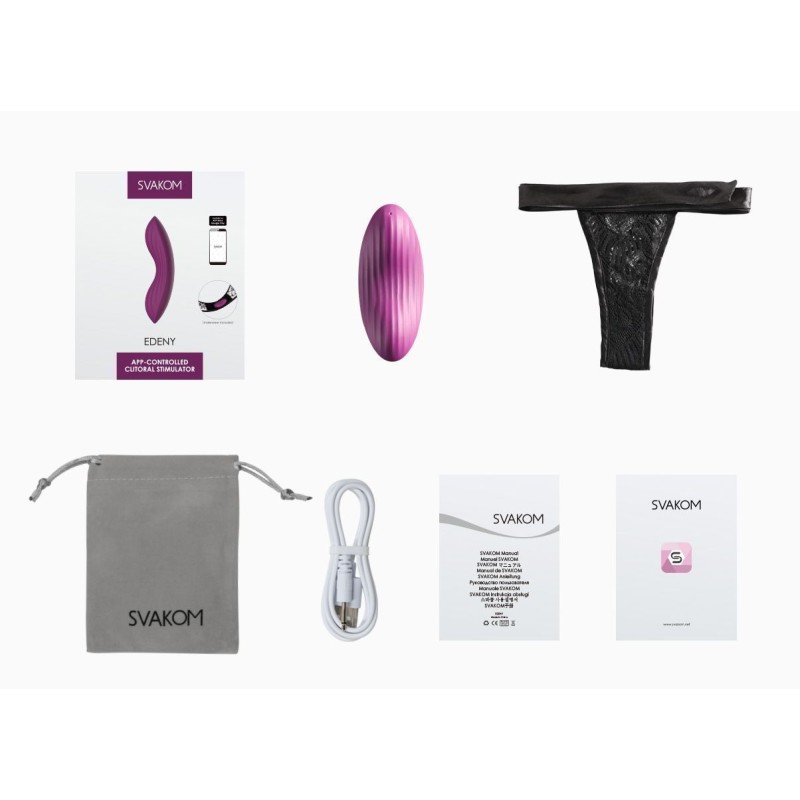 SVAKOM Edeny APP Clitoral Panty Vibrator - Violet