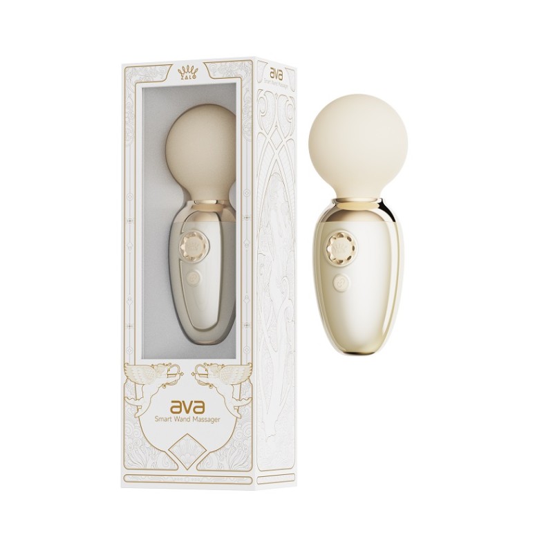 Zalo Ava APP Mini Wand Massager - Ivory White