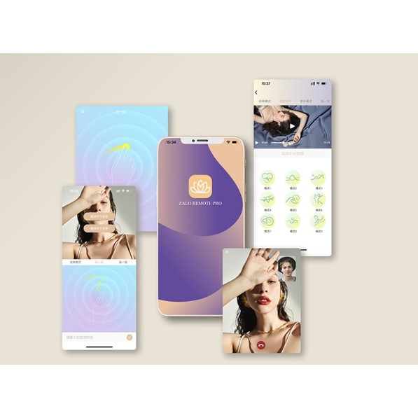 Zalo Ava APP Mini Wand Massager - Ivory White