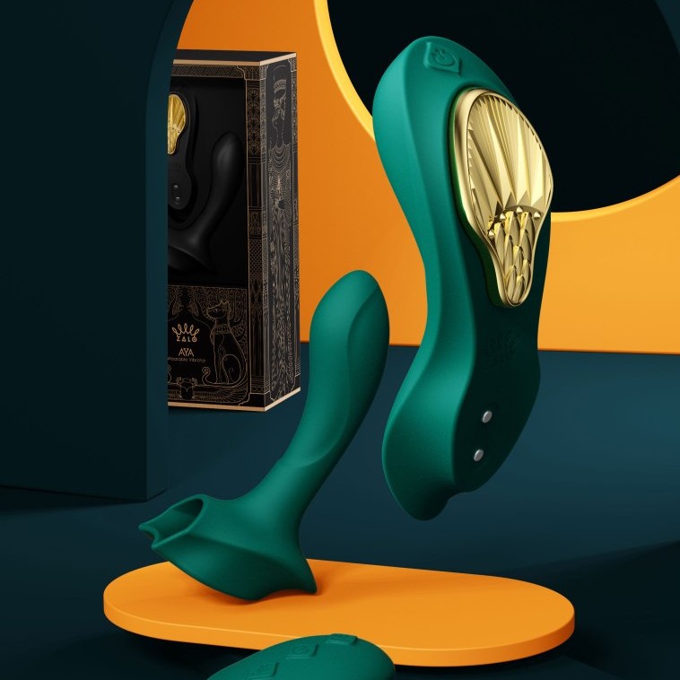 Zalo Aya APP Wearable Vibrator - Turquoise Green
