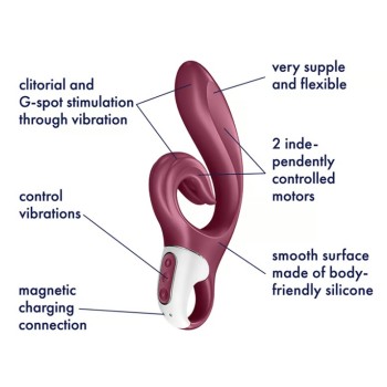 Satisfyer Love Me Rabbit Vibrator - Red