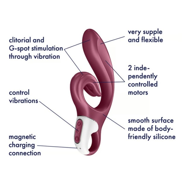 Satisfyer Love Me Rabbit Vibrator - Red