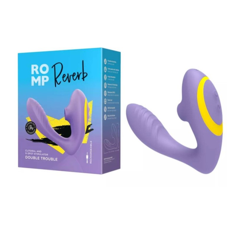 ROMP Reverb Air Rabbit Vibrator Dual Stimulation - Lilac
