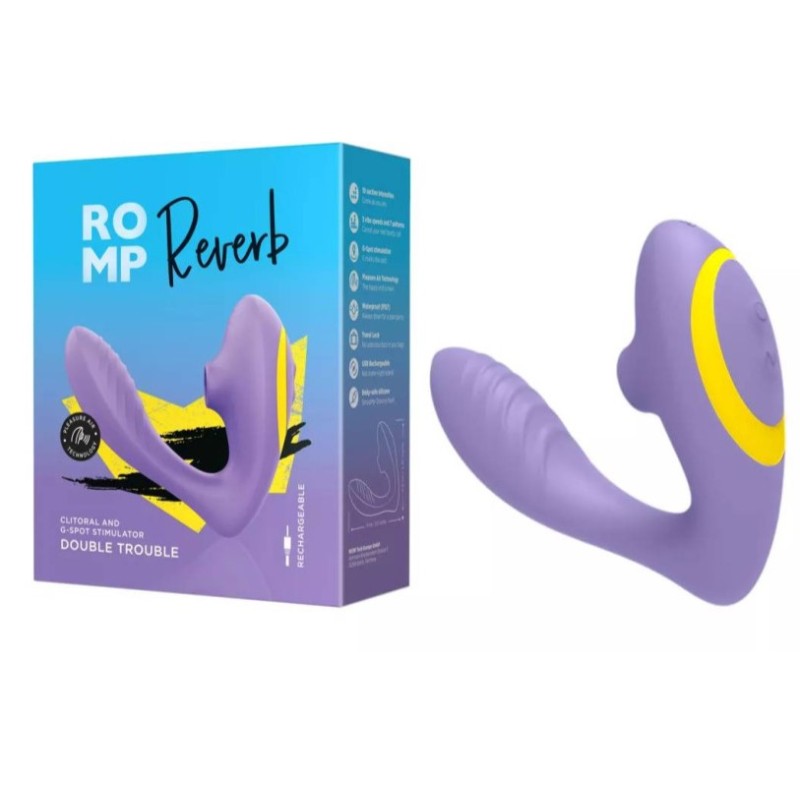 ROMP Reverb Air Rabbit Vibrator Dual Stimulation - Lilac