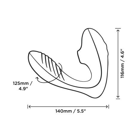 ROMP Reverb Air Rabbit Vibrator Dual Stimulation - Lilac