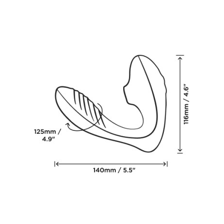 ROMP Reverb Air Rabbit Vibrator Dual Stimulation - Lilac