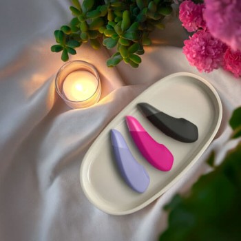 Womanizer Enhance Pleasure Air & Deep Vibration Clit Stimulator - Lilac