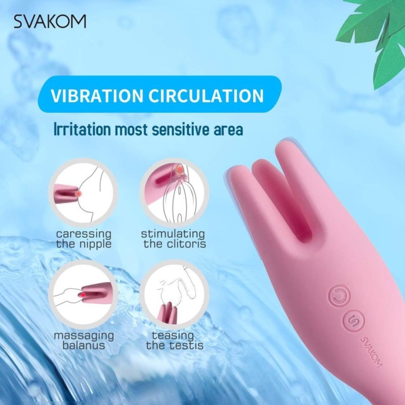 SVAKOM Nymph Stimulator - Pale Pink