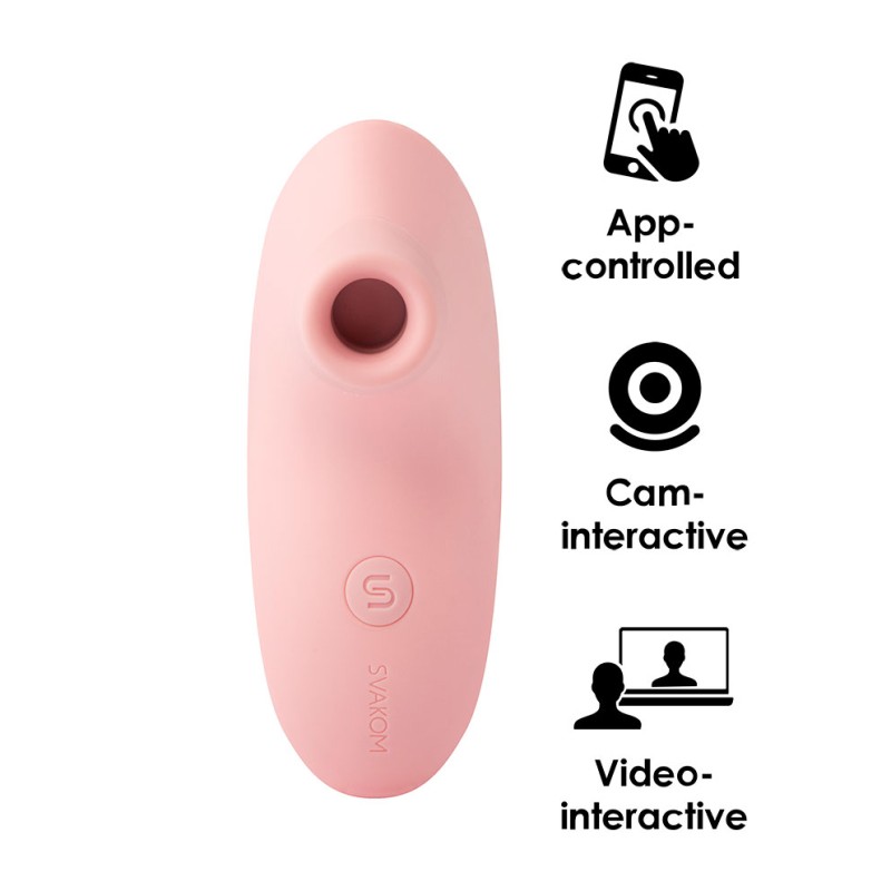SVAKOM Pulse Lite Neo Interactive Stimulator - Pale Rosette