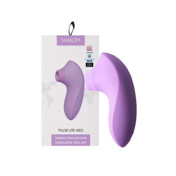 SVAKOM Pulse Lite Neo Interactive Stimulator - Lavender