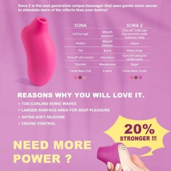 Lelo Sona 2 Clitoris Massager - Black