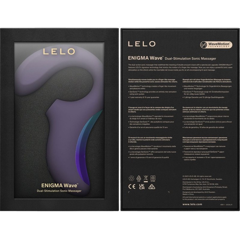 Lelo Enigma Wave Clitoral Stimulator - Black