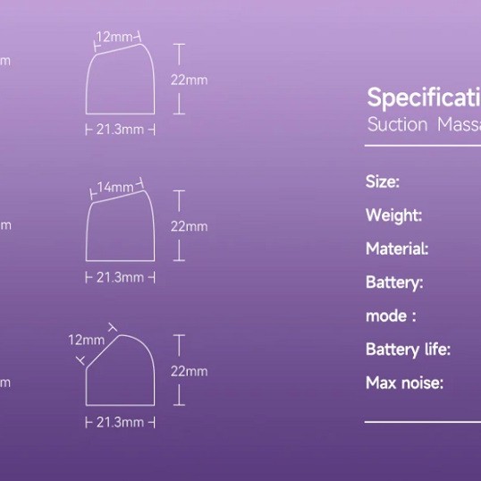 Zalo Lia Suction Massager - Lavender Purple