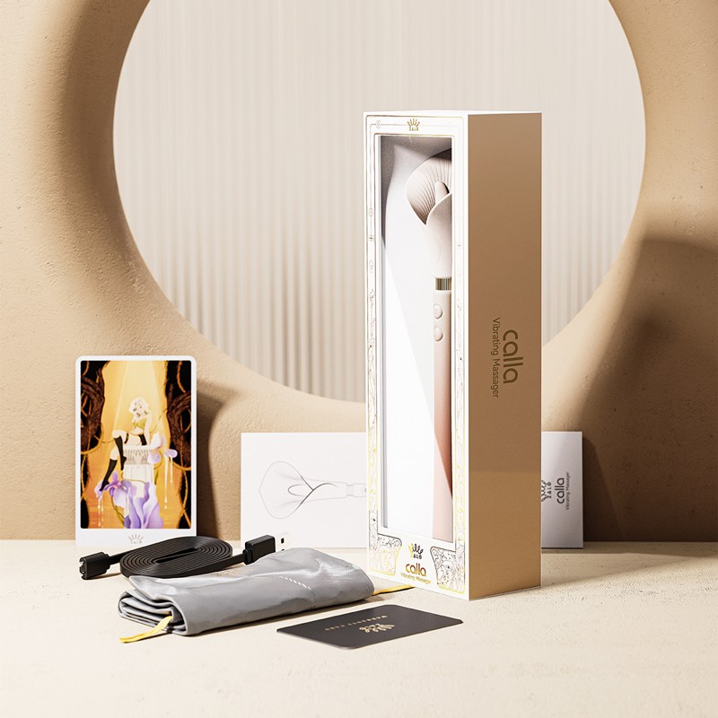 Zalo Calla Dual Head Vibrator - Ivory White