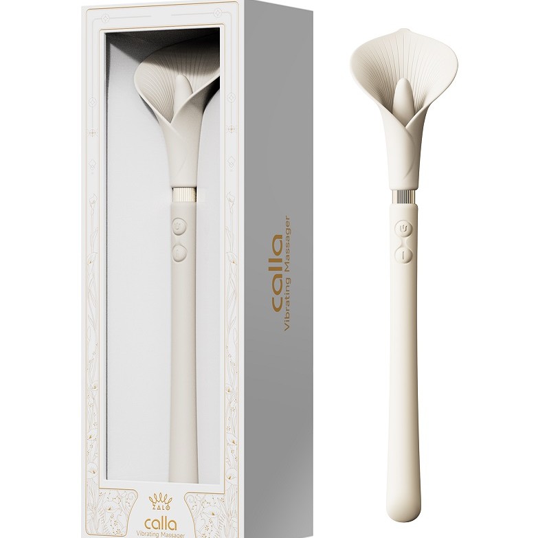 Zalo Calla Dual Head Vibrator - Ivory White