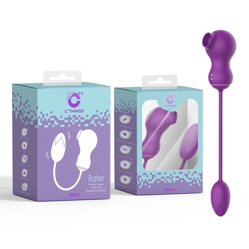 Chisa Rusher Clitoral Vibrator - Purple