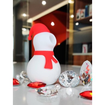 Chisa Snowman Sucking Massager - Red