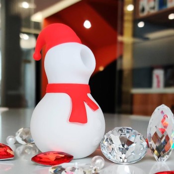 Chisa Snowman Sucking Massager - Red