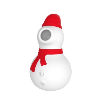 Chisa Snowman Sucking Massager - Red