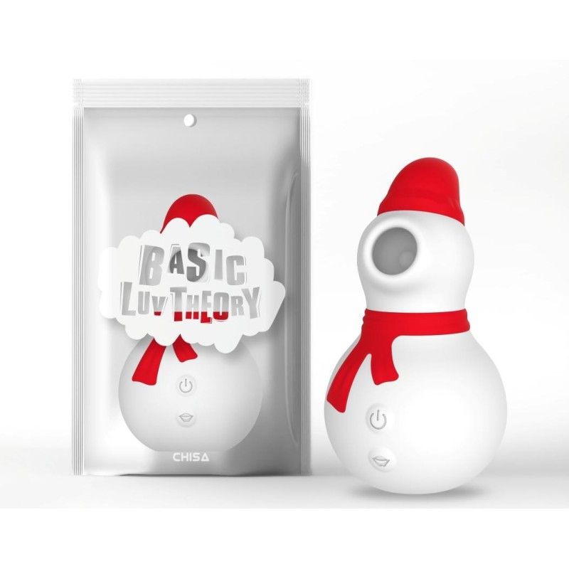 Chisa Snowman Sucking Massager - Red