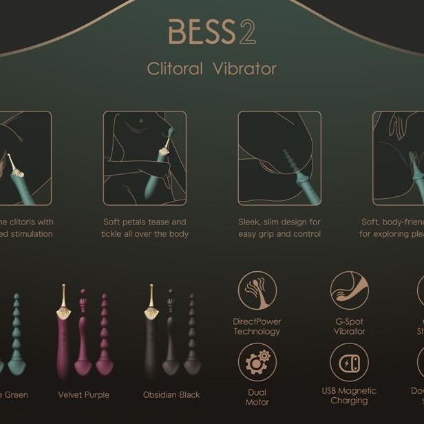 Zalo Bess 2 Heating Dual Vibrator - Velvet Purple