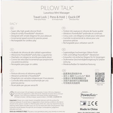 Pillow Talk Racy G-Spot Vibe - Pink