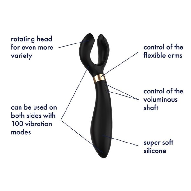 Satisfyer Endless Fun Multi-Use Vibrator - Black