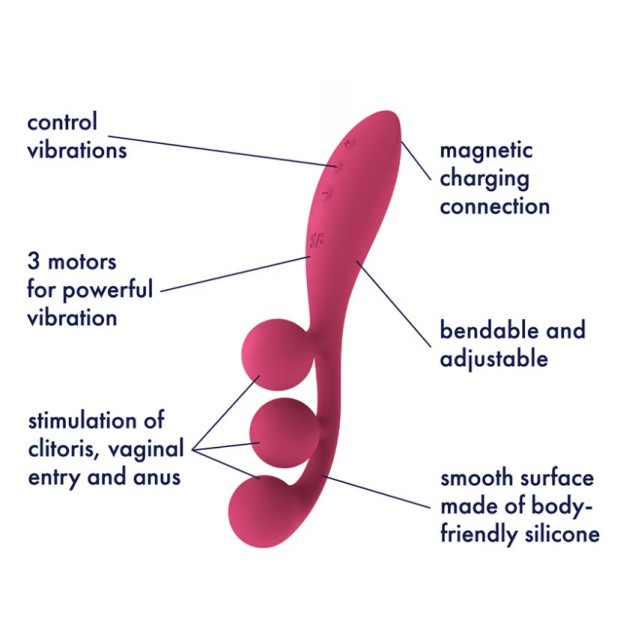 Satisfyer Tri Ball 1 Vibrator - Pink