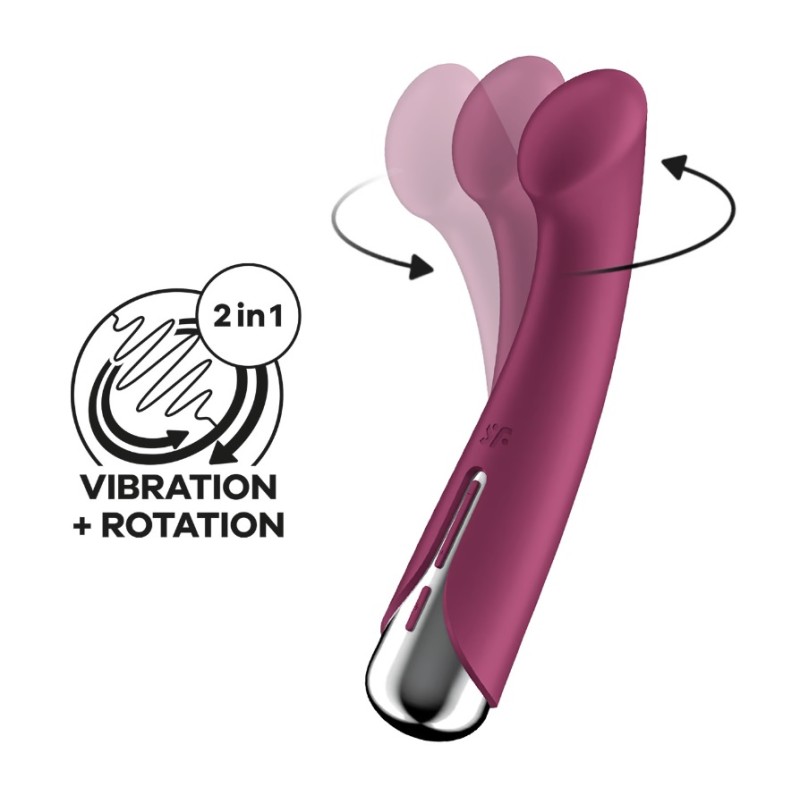 Satisfyer Spinning G-Spot 1 Vibrator - Red