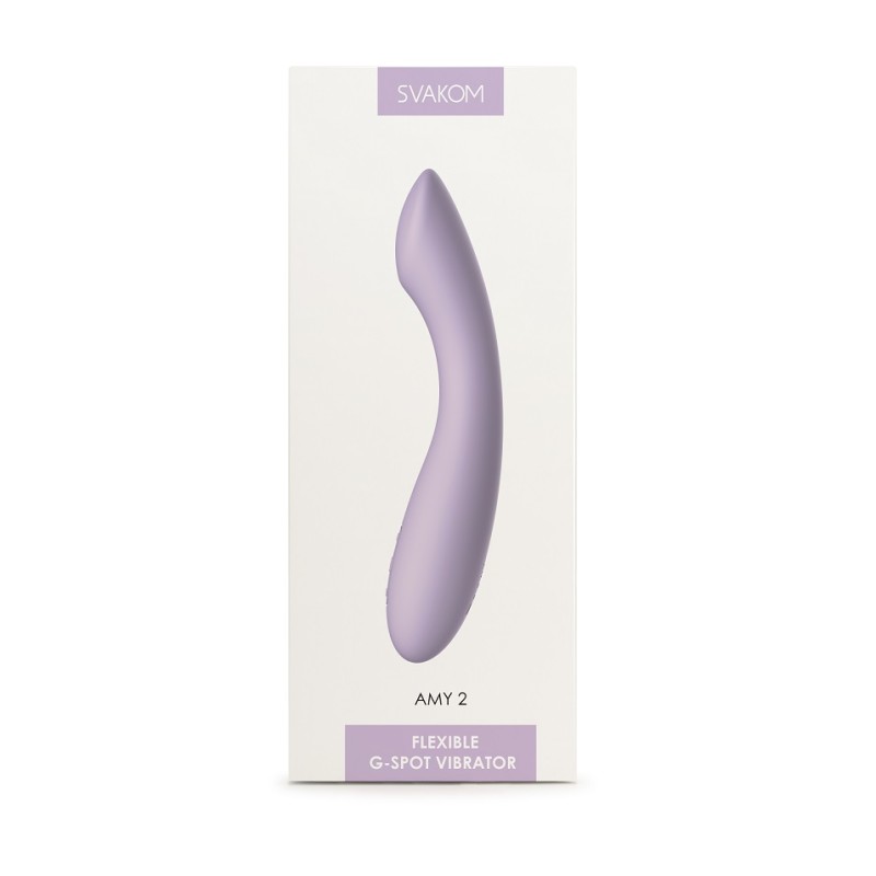 SVAKOM Amy 2 Flexible G-spot Vibrator - Pastel Lilac