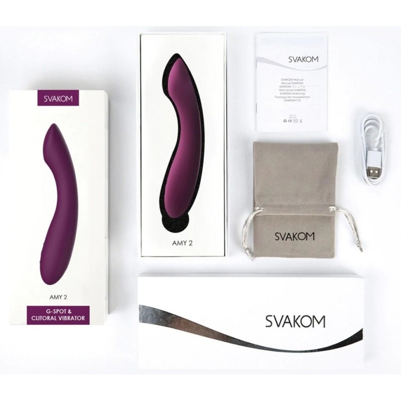 SVAKOM Amy 2 Flexible G-spot Vibrator - Violet
