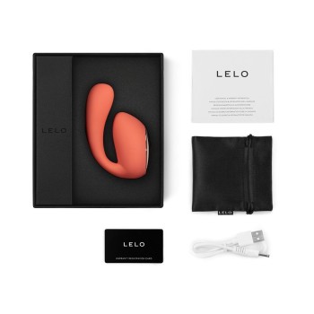 Lelo Ida Wave APP Dual Vibrator - Coral Red