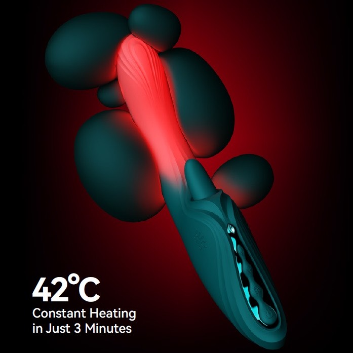 Zalo Ares APP Heating Vibrator - Obsidian Black