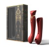 Zalo Queen APP Heating Vibro Set - Wine Red
