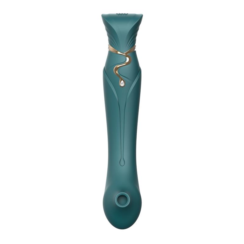 Zalo Queen APP Heating Vibro Set - Jewel Green
