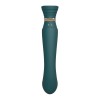 Zalo Queen APP Heating Vibro Set - Jewel Green