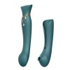 Zalo Queen APP Heating Vibro Set - Jewel Green