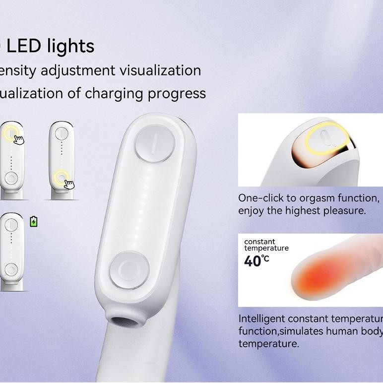 Qingnan Thrusting Vibrator w Suction #7 - Flesh Pink