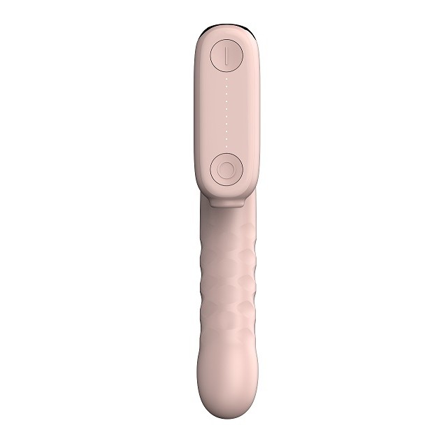 Qingnan Thrusting Vibrator w Suction #7 - Flesh Pink