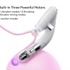 Qingnan Thrusting Vibrator w Suction #7 - Flesh Pink