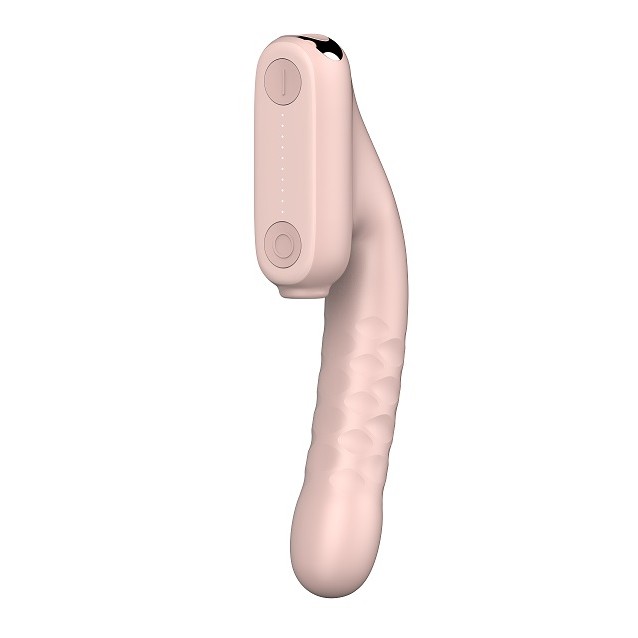 Qingnan Thrusting Vibrator w Suction #7 - Flesh Pink