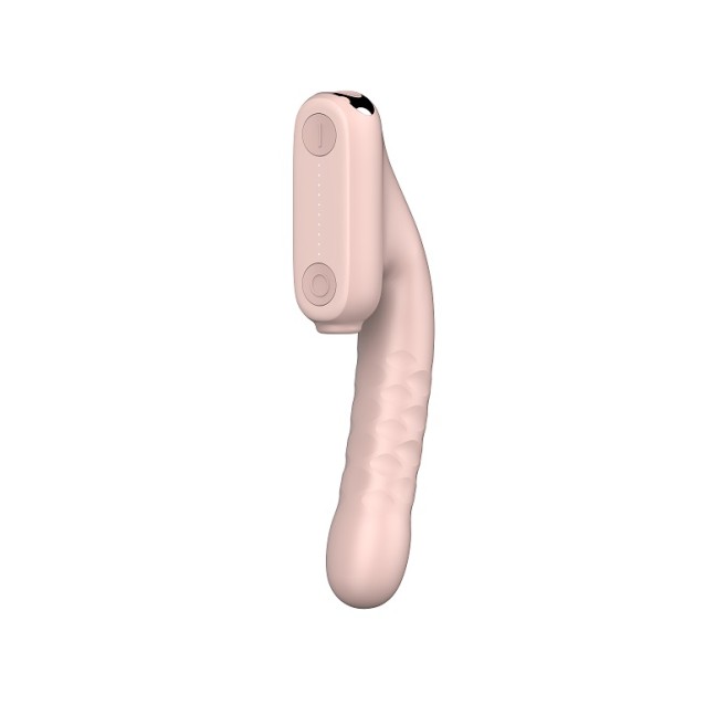 Qingnan Thrusting Vibrator w Suction #7 - Flesh Pink