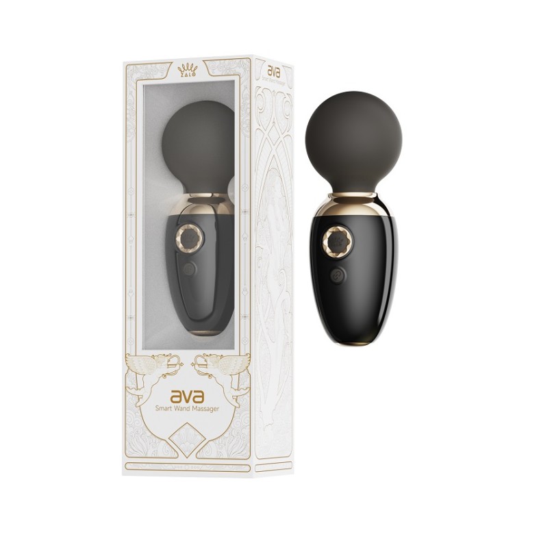 Zalo Ava APP Mini Wand Massager - Obsidian Black