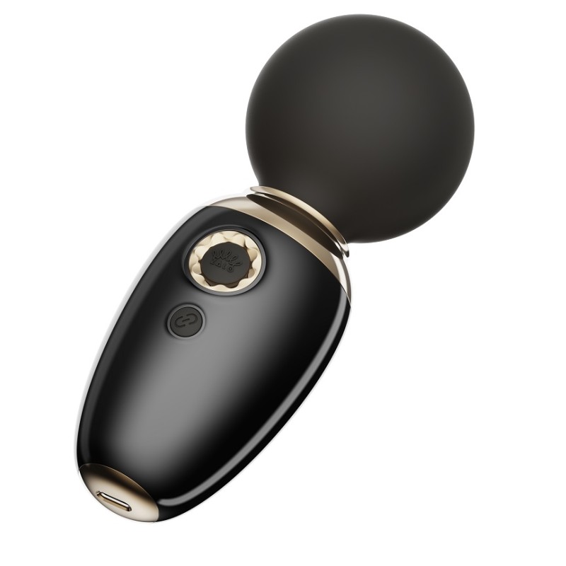 Zalo Ava APP Mini Wand Massager - Obsidian Black