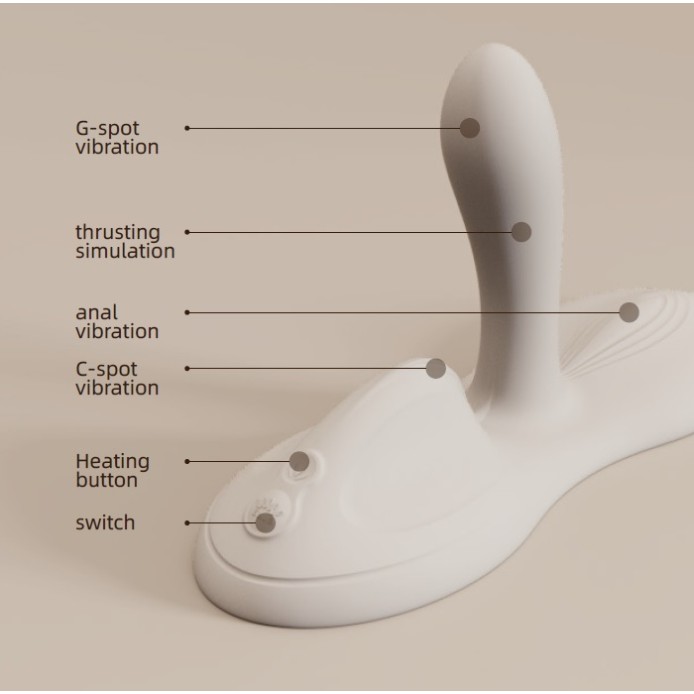 Zalo Flora APP Vibro Pad - Ivory White