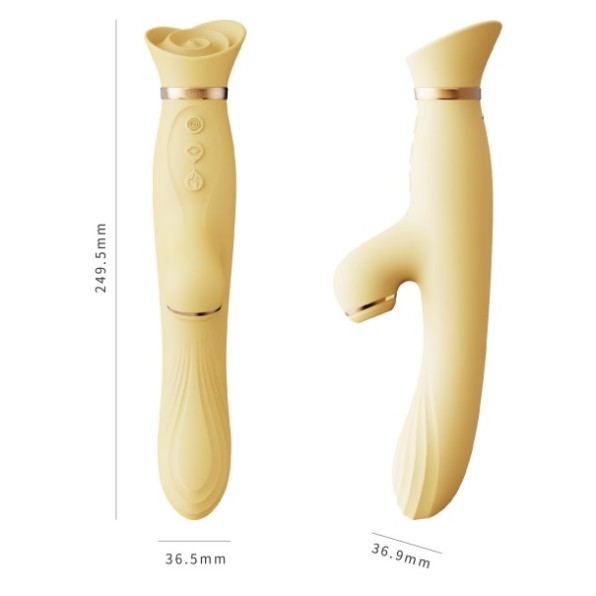 Zalo Rose Vibrator - Strawberry Pink