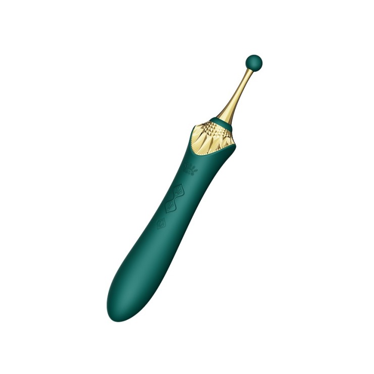 Zalo Bess 2 Heating Dual Vibrator - Turquoise Green