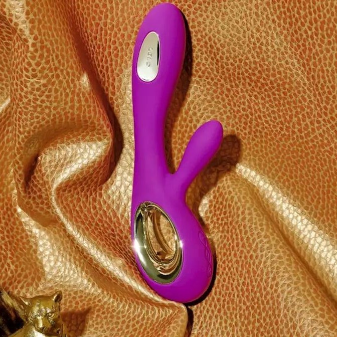 Lelo Soraya Wave Rabbit Vibrator - Deep Rose