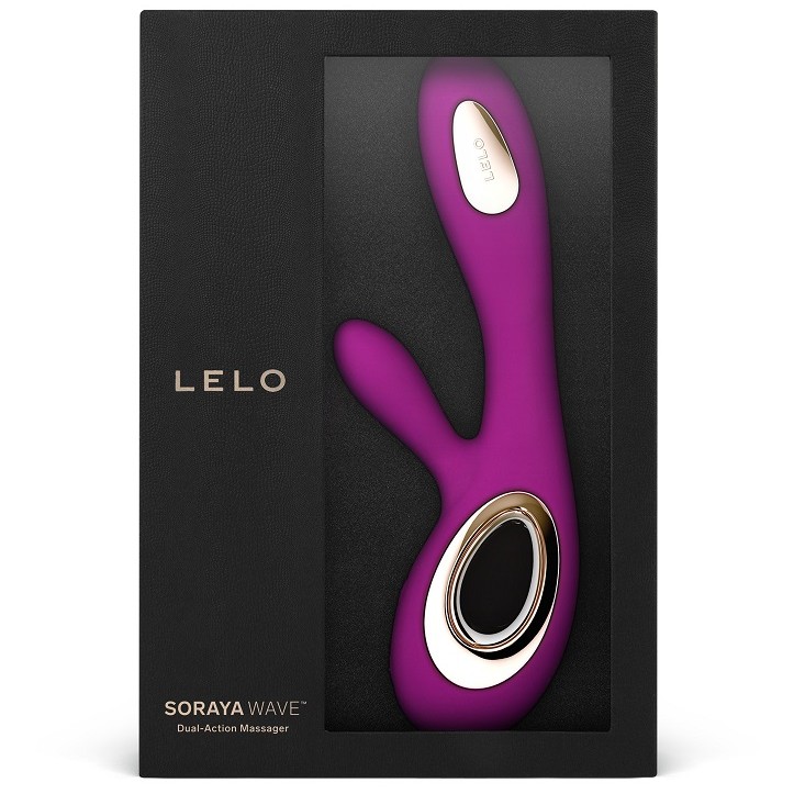 Lelo Soraya Wave Rabbit Vibrator - Deep Rose