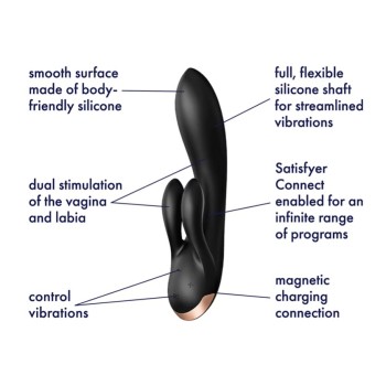 Satisfyer Double Flex Rabbit - Violet